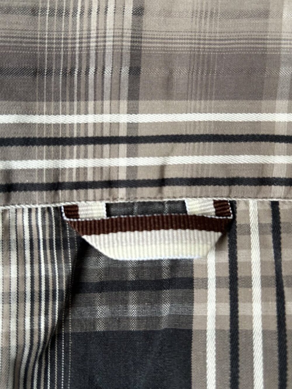 7 Downie St. Men’s Plaid Long Sleeve Sport Shirt - Black / Grey - US Medium - Picture 9 of 10